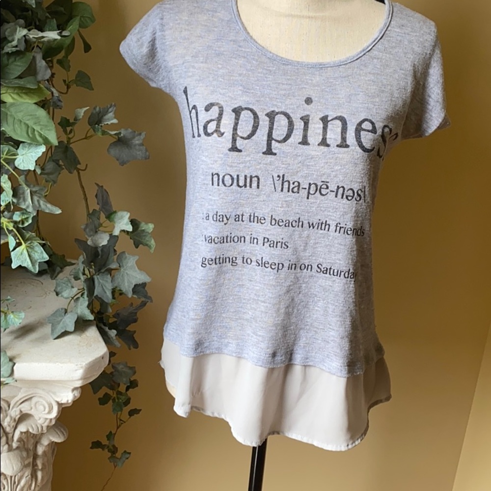 Bobeau “happiness” shirt